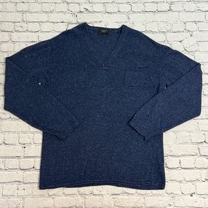 Lindbergh Black Label V neck Sweater Mens Size XL‎ Linen Blend